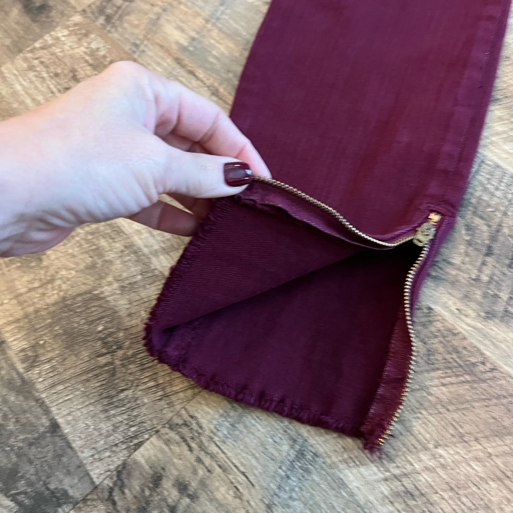 Pistols Skinny Burgundy Jeans - Picture 5 of 13